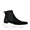 STACCATO/思加图冬季专柜同款黑色羊绒皮单里女短靴9H804DD7