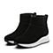 STACCATO/思加图冬季专柜同款黑色牛皮短筒女皮靴9H806DD7