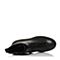 STACCATO/思加图冬季专柜同款黑色牛皮短筒女皮靴9K101DZ7