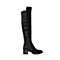 STACCATO/思加图冬季专柜同款黑色羊绒皮绒里女皮靴P9I50DC7
