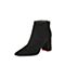 STACCATO/思加图冬季专柜同款黑色羊绒皮短筒女皮靴9J402DD7