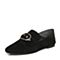 STACCATO/思加图秋季专柜同款黑色羊绒皮女皮鞋9D916CM7