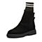 STACCATO/思加图冬季专柜同款黑色羊绒皮短筒女皮靴N5101DZ7
