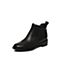 STACCATO/思加图冬季专柜同款黑色打蜡胎牛皮女短靴9RA08DD7