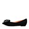 STACCATO/思加图秋季专柜同款黑色羊绒皮浅口单鞋Q6101CQ7