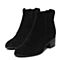 STACCATO/思加图冬季专柜同款黑色羊绒皮女皮靴9XY03DD7