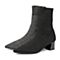 STACCATO/思加图冬季专柜同款黑色编织帮面女短靴9N201DZ7