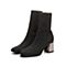 STACCATO/思加图冬季专柜同款黑金色编织帮面女袜靴R9101DZ7