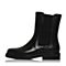 STACCATO/思加图冬季专柜同款黑色牛皮短筒女皮靴H1501DZ7