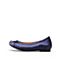 STACCATO/思加图2018年春季专柜同款深蓝色真丝布面浅口女单鞋9HY62AQ8