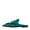 STACCATO/思加图2018年春季专柜同款绿色真丝布面钻扣穆勒鞋9L715AH8