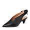 STACCATO/思加图2018年春季专柜同款黑色羊皮女皮凉鞋9YD21AH8