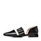 STACCATO/思加图2018年春季专柜同款黑色牛皮女皮凉鞋9K907AK8