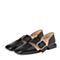 STACCATO/思加图2018年春季专柜同款黑色牛皮女皮凉鞋9K907AK8