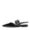 STACCATO/思加图2018年春季专柜同款黑色漆皮胎牛皮女皮凉鞋9L704AH8