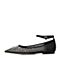 STACCATO/思加图2018年春季专柜同款黑色网面钻饰浅口女单鞋9L711AQ8