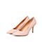STACCATO/思加图2018年春季专柜同款粉色羊皮浅口女皮鞋9I220AQ8