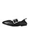 STACCATO/思加图2017年春季专柜同款黑色羊皮满帮女皮鞋9H710AM8