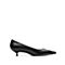 思加图2018年春季专柜同款黑色羊皮浅口女单鞋9L202AQ8
