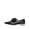 STACCATO/思加图2018年春季专柜同款黑色牛皮蝴蝶结女单鞋S3101AM8