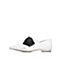 STACCATO/思加图2018年春季专柜同款白色牛皮蝴蝶结女单鞋S3101AM8
