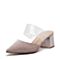 STACCATO/思加图2018年春季专柜同款粉色亮片布格利特穆勒鞋2101DAH8