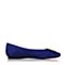 STACCATO/思加图2018年春专柜同款深蓝色羊皮金属饰扣女单鞋Q3301AQ8
