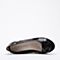 STACCATO/思加图2018年春季专柜同款黑色牛皮拼接坡跟女皮鞋ER973AQ8