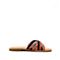 STACCATO/思加图2018年夏季专柜同款深红色民族风针织织带女凉拖鞋9N609BT8
