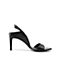 STACCATO/思加图2018年夏季专柜同款黑色绵羊皮革简约女皮凉鞋9O906BL8