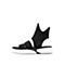 STACCATO/思加图2018年夏季专柜同款黑色罗马风飞织运动凉鞋9O107BL8