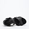 STACCATO/思加图2018年夏季专柜同款黑色绵羊皮革女皮凉鞋9P906BL8