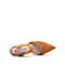 STACCATO/思加图2018年春季专柜同款棕色羊绒皮女皮凉鞋R1201AH8