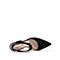 STACCATO/思加图2018年春季专柜同款黑色羊绒皮女皮凉鞋R1201AH8