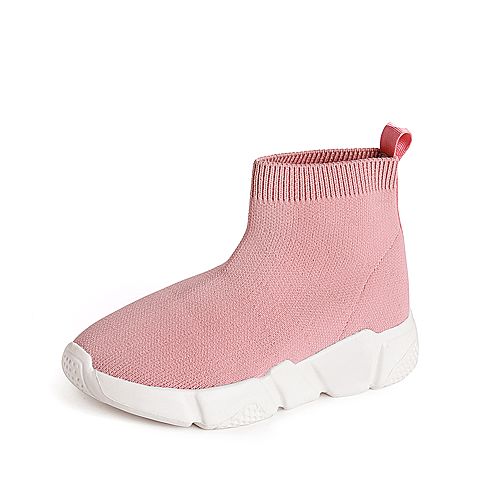 STACCATO/思加图2018年春季专柜同款粉色编织帮面童鞋亲子鞋QZ003AM8