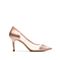 思加图2018年春季专柜同款粉色羊皮网布宽版女浅口鞋9I215AQ8