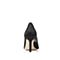 思加图2018年春季专柜同款黑色网布羊绒皮宽版浅口单鞋9I215AQ8
