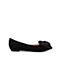 STACCATO/思加图2018年春季专柜同款黑色羊绒皮浅口女单鞋Q6101AQ8