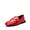 STACCATO/思加图2018秋专柜同款漆牛皮方跟一脚蹬女单鞋9K920CM8
