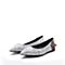 思加图18年秋季新款专柜同款银色亮片布平底单鞋9S908CQ8