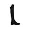 STACCATO/思加图2018冬专柜同款黑色毛绒布过膝女长靴