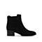 STACCATO/思加图2018冬专柜同款羊绒皮时尚方跟女短靴9XY03DD8