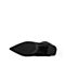 STACCATO/思加图2018冬季新款黑色弹力绒布过膝女长靴S3301DG8