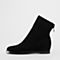 STACCATO/思加图2018冬季新款黑色羊绒皮革绒里女皮靴C1101DD8