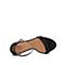 思加图2020夏季新款一字带粗跟露趾羊绒皮革女皮凉鞋9VN58BL0