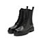 思加图2020冬季新款系带拉链帅气马丁靴英伦女中靴9YJ02DZ0