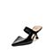思加图2021春季新款扭扭鞋法式尖头细高跟鞋女包头凉拖鞋EBT01AH1