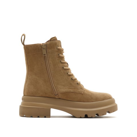 思加图2023冬季新款英伦风厚底马丁靴短靴女皮靴EF302DD3