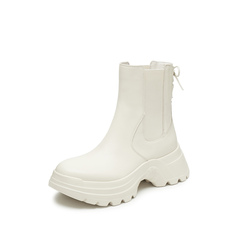 思加图2024冬季新款海豚甜心烟筒靴切尔西靴中靴厚底女靴EAH02DZ4