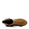 Tata/他她冬季专柜同款棕色牛皮时尚舒适女靴（绒里）2ZC4RDD4